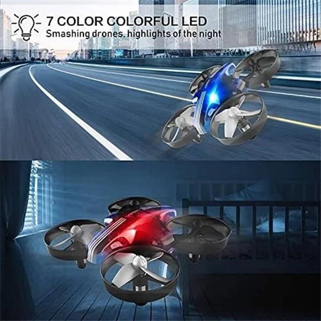 NM55671 Nano Indoor & RC Mini & Blue Drone Portable for Kids Hand UNO1RC Helicopter - Beginners Quadcopter Operated