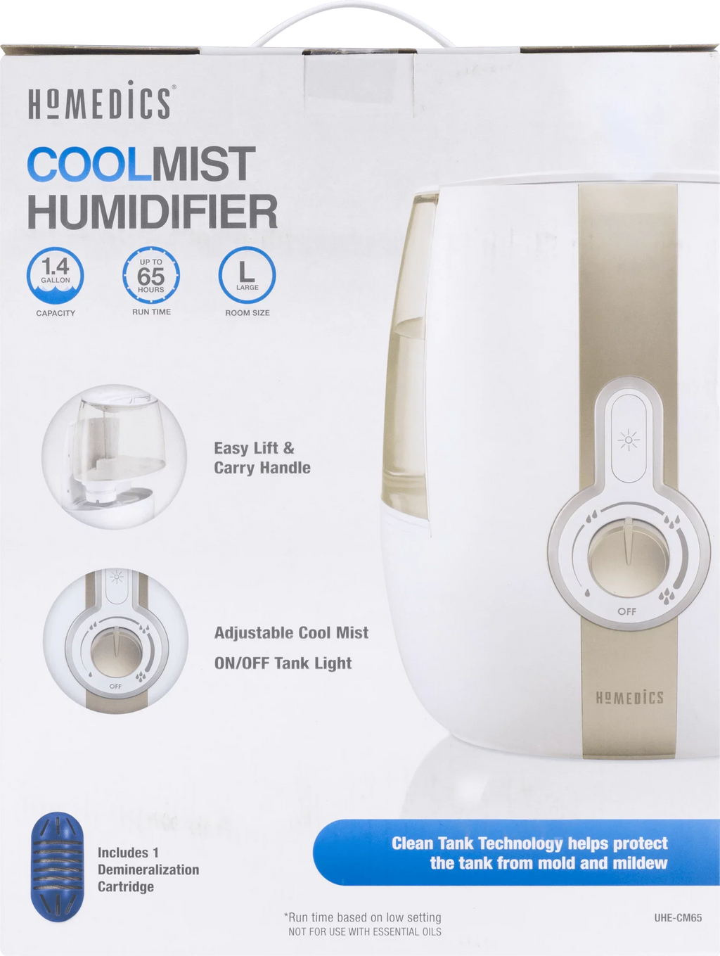 UHE-CM65 Mist Humidifier, HoMedics Ultrasonic Cool