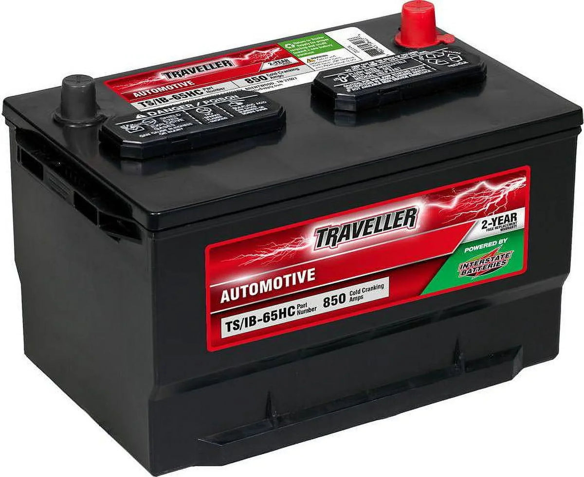 Group Traveller 65 Powered by Interstate BCI dimension, CCA 850 Automotive Battery,