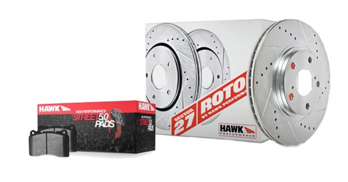 08-09 FREESTYLE Kit 27 Hawk / 2005-2007 Sector HUNDRED, FIVE Performance 05-07 2005-2007 - Rotors -Rear Hundred 5.0 HPS Taurus Fits 500 select: w/ Pads