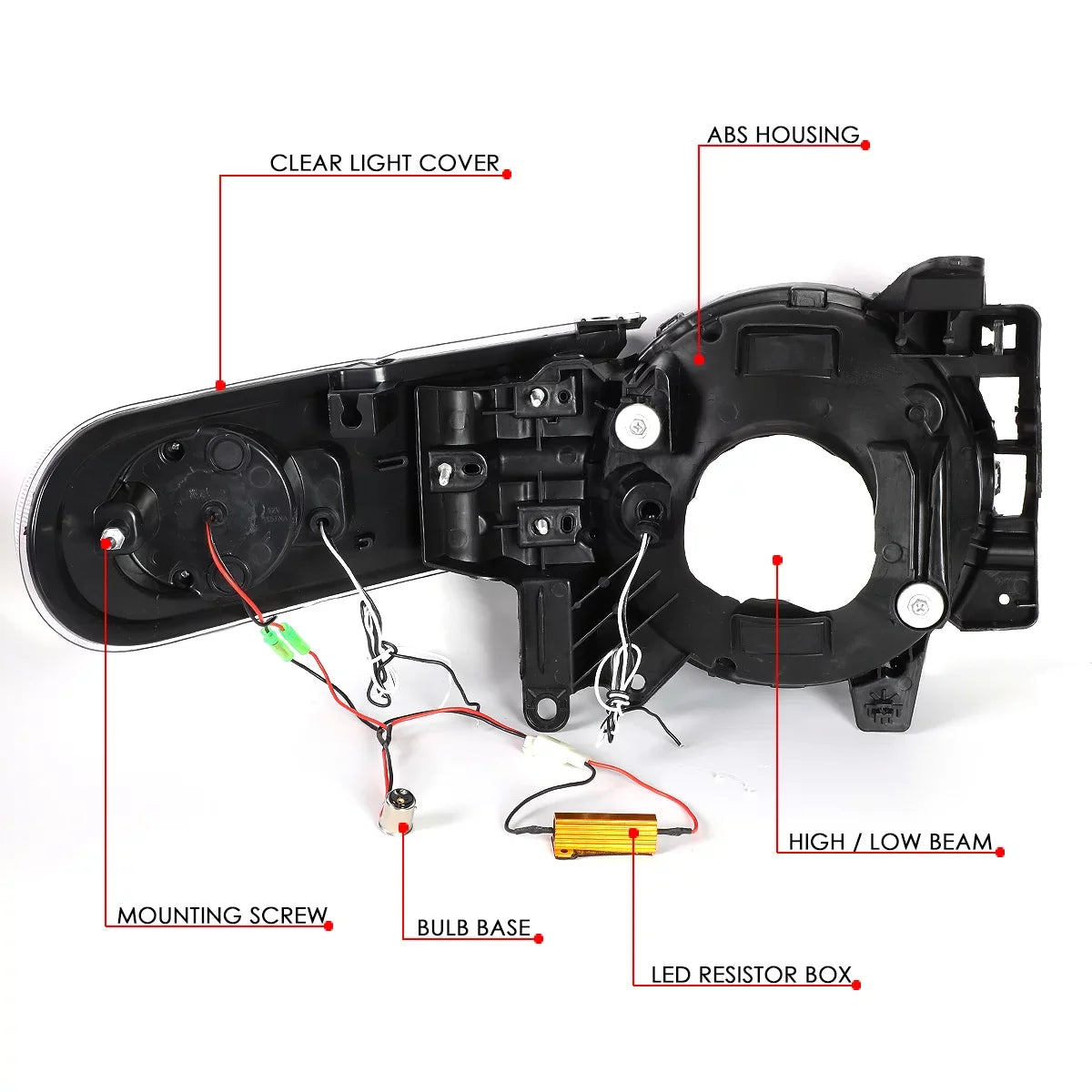 HL-LB-FJC07-BK-CL1 For 11 LED Cruiser 13 Motoring 12 Turn Front Pair Corner 2007 to DNA Bumper 09 Signal Lamps Headlight Toyota DRL+Sequential FJ 2014 10 Black/Clear 08