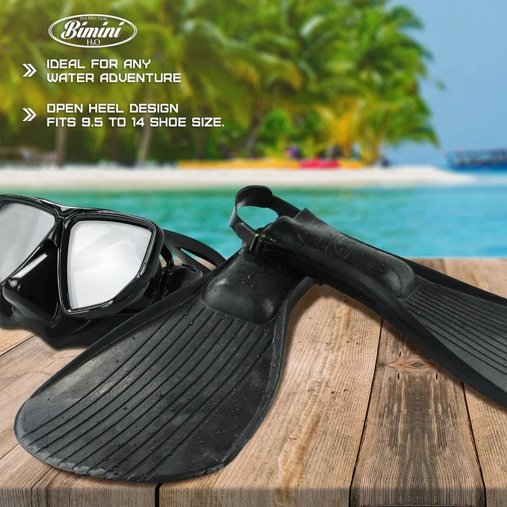 to Adjustable H2O and 14 Alcyon half Fully Fins 9 Snorkeling fits Bimini