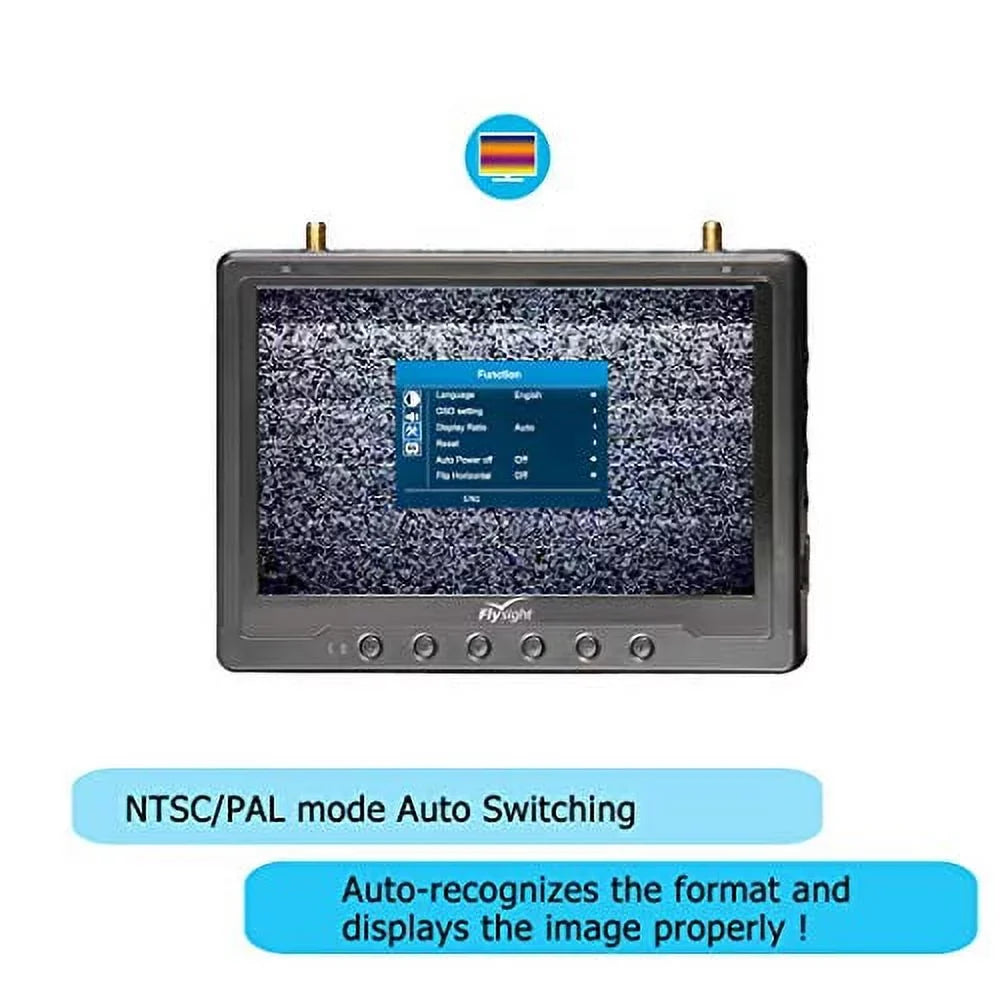 Monitor Perfect with (RC801DSMA) RC801 5.8Ghz and FPV FPV HDMI Flysight DVR Inspire FPV Diversity Monitor7 PEARL BLACK Monitor Performance Ground DJI Phantom Inch Drone FPV Monitor for
