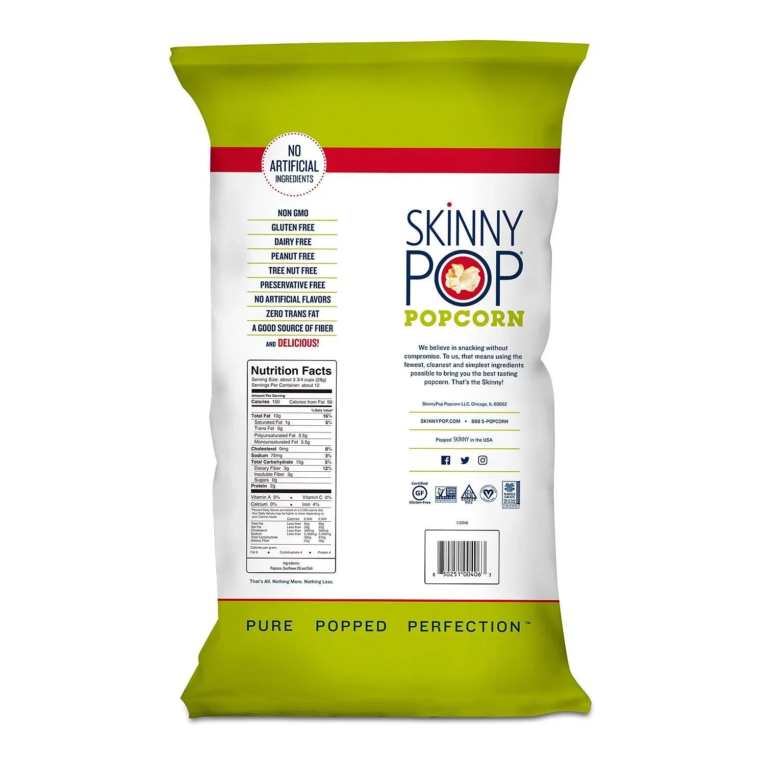 oz.) Popcorn SkinnyPop Bag Value Original (14 dimension