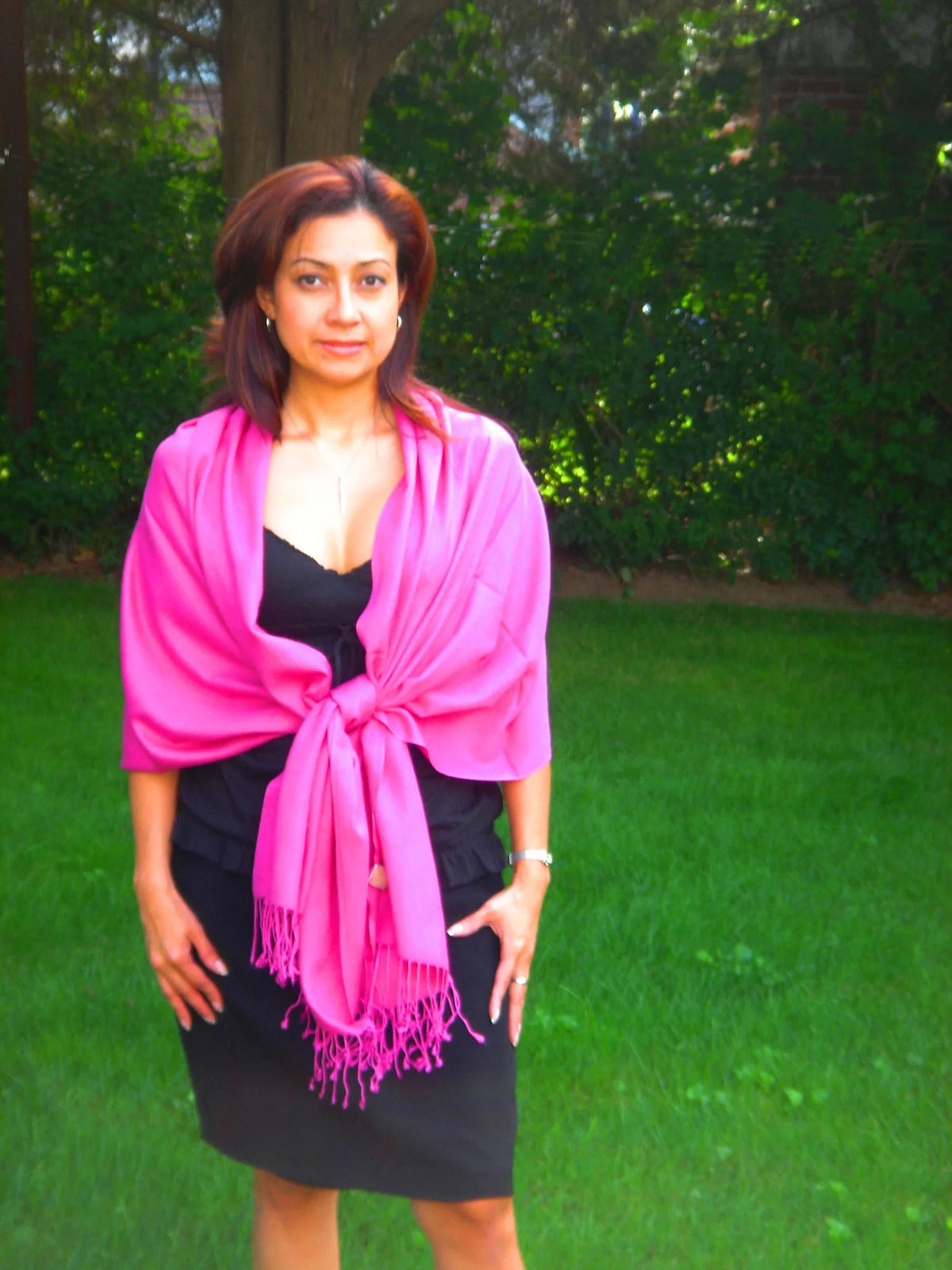 (Hot Scarf/Wool/Silk Shawl/Shawls/Scarf/Scarves/Wrap/Stole/Muffler/Cape/Ruana/Blanket/Throw/Pashmina Shawl) Shawl/Cashmere Regular Pink