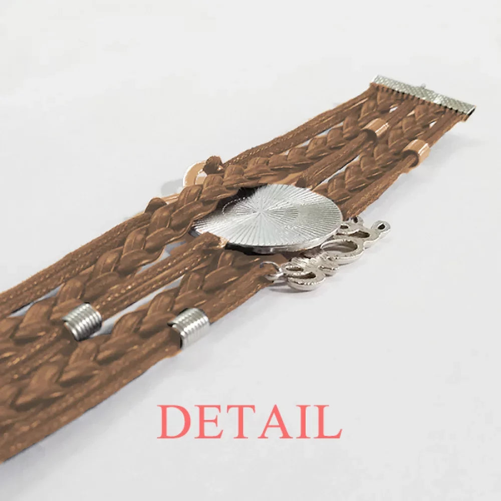 Kind Wristband Hand Double Bracelet Set Strap Patient Is Leather Rope Love Is Love