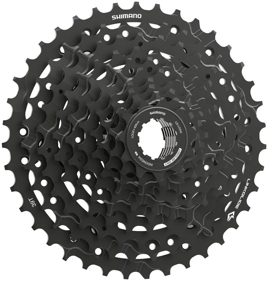 '- 10-Speed, CS-LG300-10 Shimano 11-39t, CUES Black Cassette LINKGLIDE,