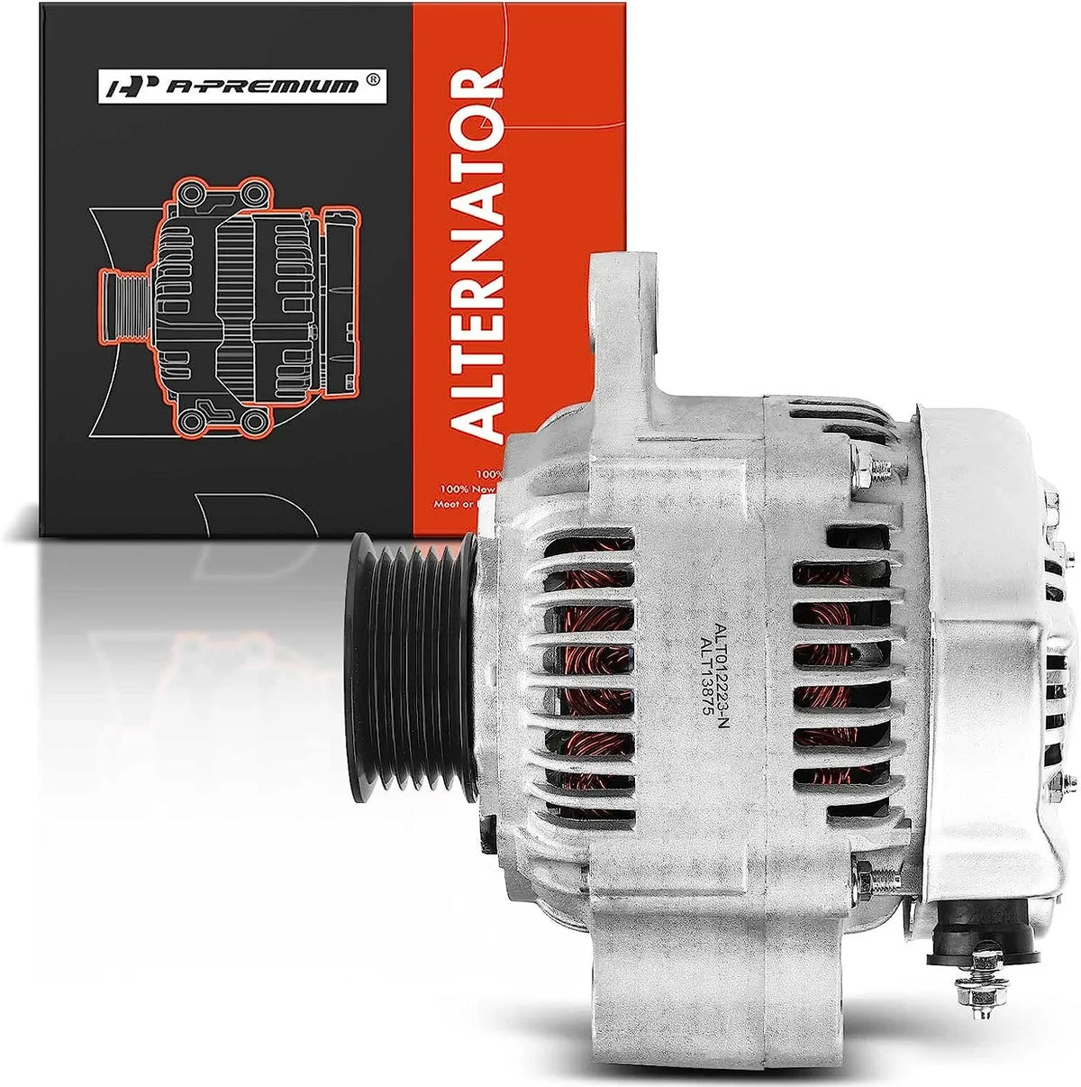 Compatible 12Volt Clutch Alternator Trooper V6 Pulley Isuzu 2000-2002 & 6-Groove SLX 3.5L, Acura A-Premium 1999, 90Amp with CW