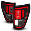 CAB select: 2022 Signal Taillights w/BLIS - F150, Seq. LED Black ANZO Fits SUPER Housing 2021 F150 21-23 F-150 Cover