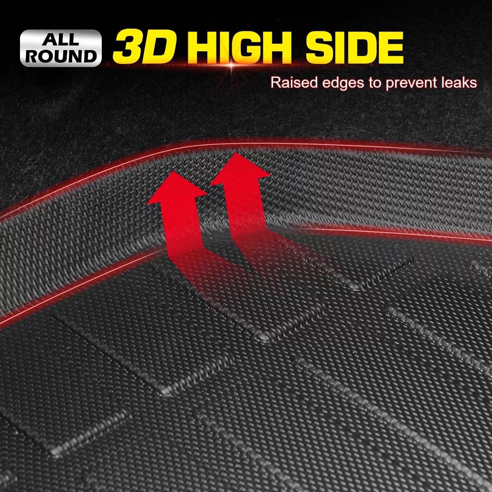 Black Ikon Mat 2023 Boot 3D All Pad Molded Rear TPE With Elastomer climate Liner Tray Cover Trunk Protector Car Honda Plastic Thermo Compatible Carpets CR-V, Motorsports Protection