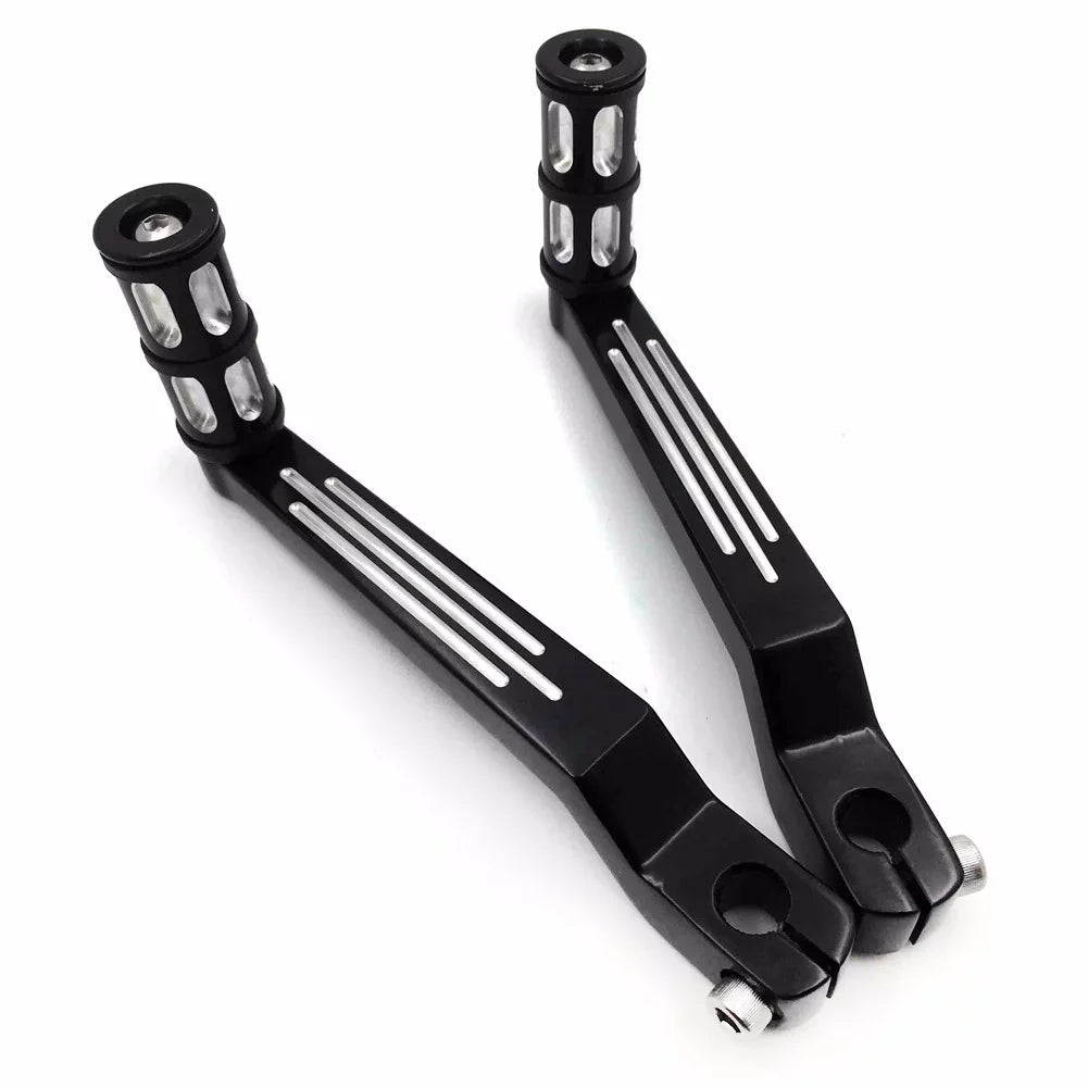 Pegs FLSTF Fat Black Aluminum later 009C- Shift and Motorcycle Levers Davidson Harley Shifter Heel HTT- Pedal w/ Toe Shift design Boy 1980 Levers/Gear For