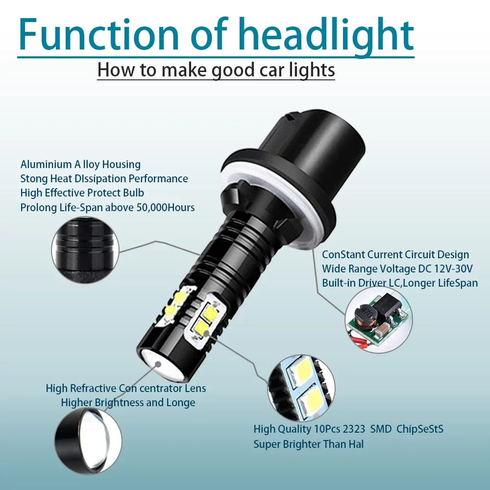 Headlights For Super 2000-2006 LED Tahoe Lights Kit Chevy 2002 2000 Silverado 1999 2001 Bright white Bulbs 6000K 6X