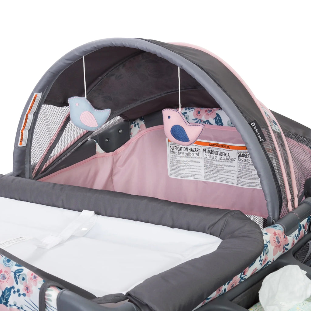 II Bag with Nursery Baby Deluxe Travel Pink Trend Center Bluebell Playard –
