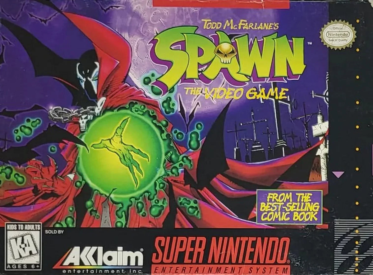 Game The Restored SNES Adventure Video (Super 1995) Nintendo, (Refurbished) Spawn: