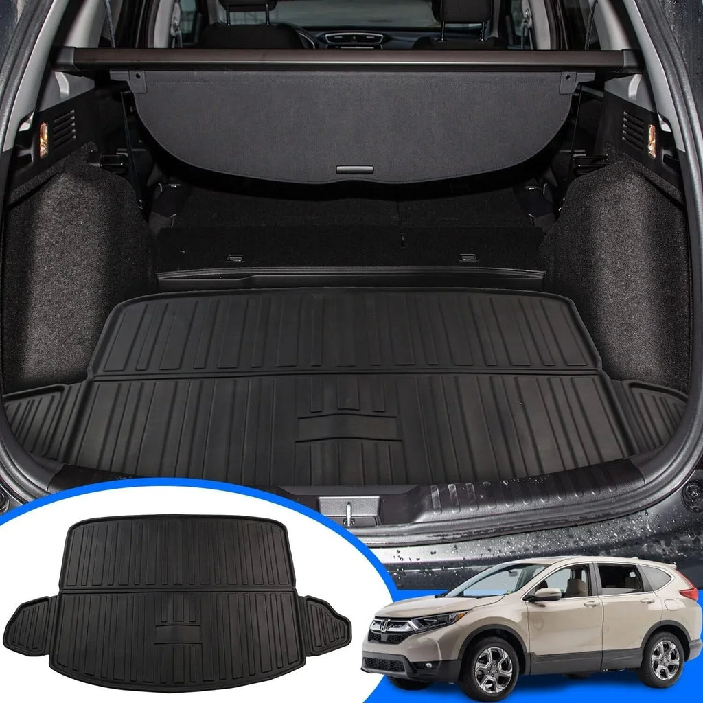2020 Accessory, Honda Mat 2017 CR-V 2017-2022 All CR-V Cargo 2019 Cover 2021 Black Floor climate Cargo Tray 2018 2022 Rear Fit Liner for Trunk Honda