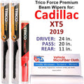 of Performance (Set w/Rear Luxury 2019 Wiper Wipers Cadillac Beam 3) XT5