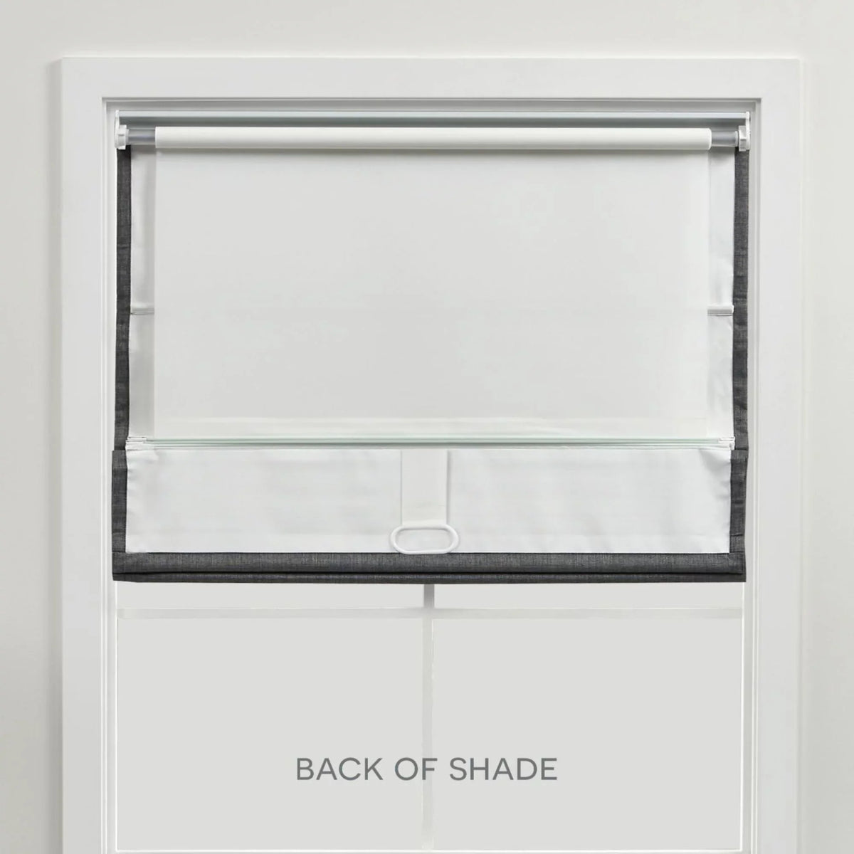 Total Esme Exclusive Blackout Shade, Roman 27"x64", Blue Slate Home