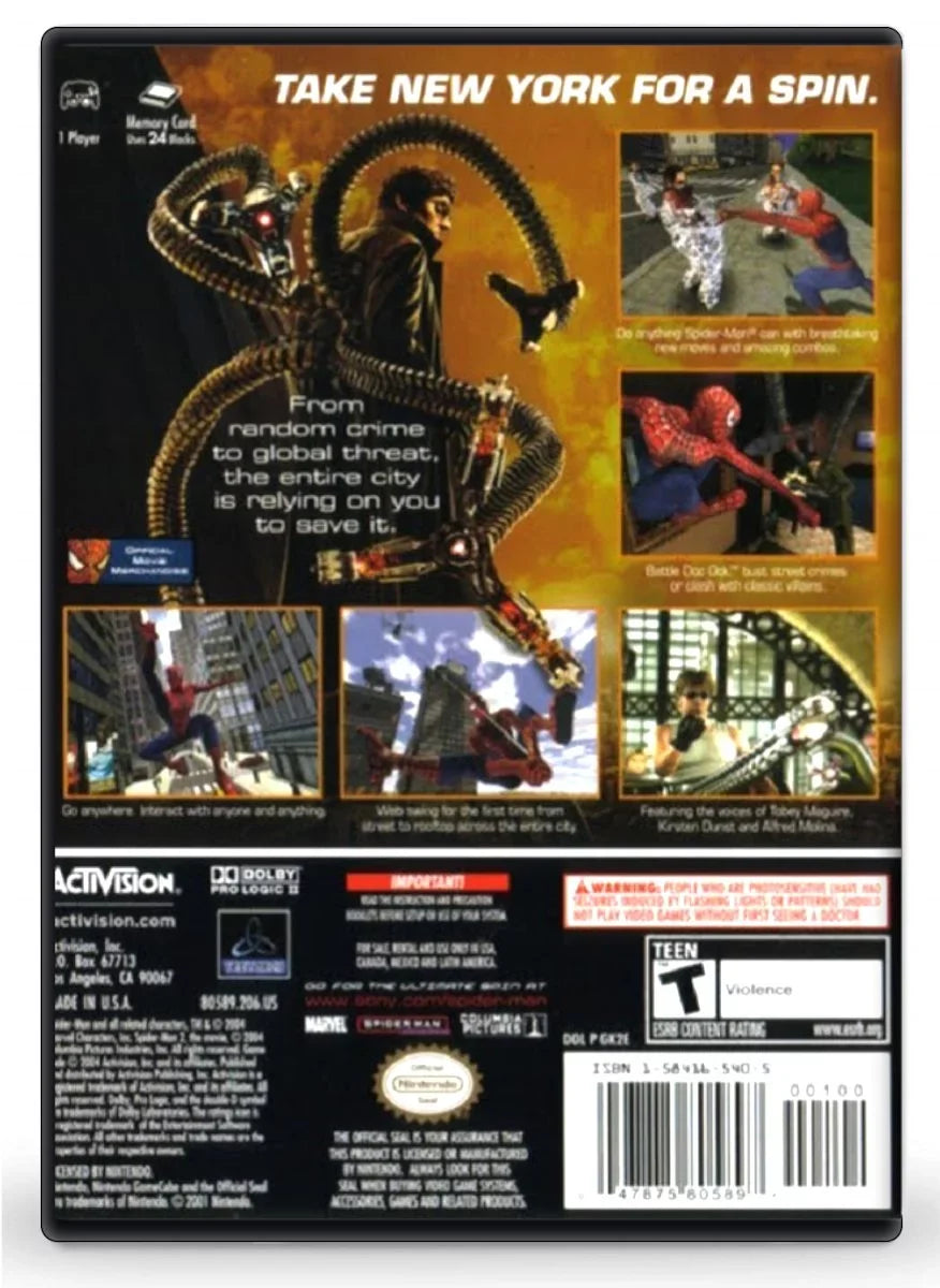 2 GameCube - Nintendo Spider-Man Refurbished