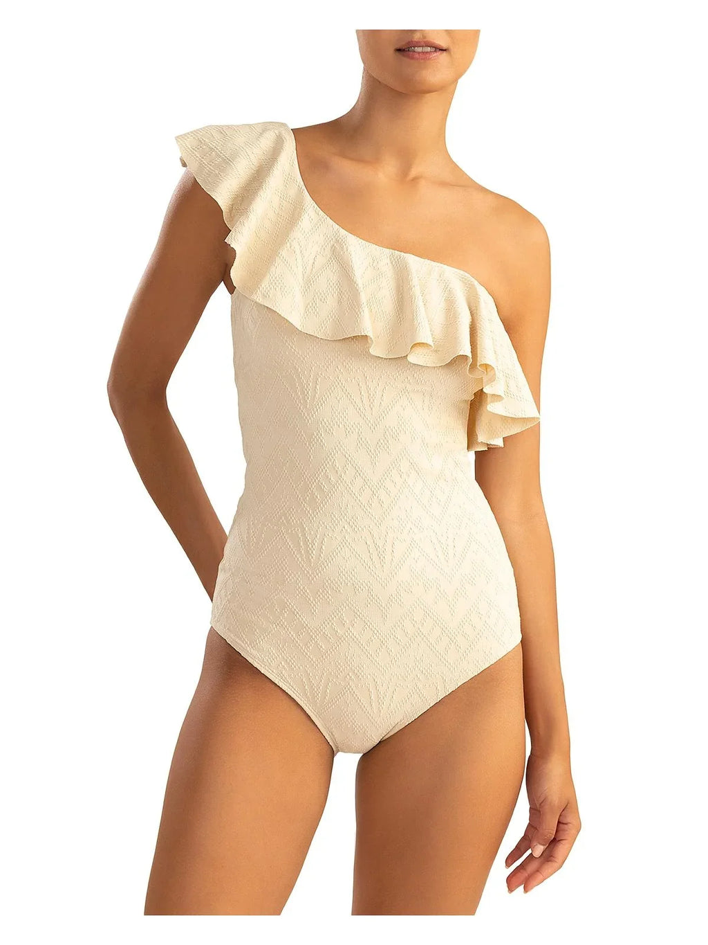 Polyester One-Piece Swimsuit Womens Knit Shoshanna