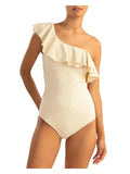 Polyester One-Piece Swimsuit Womens Knit Shoshanna