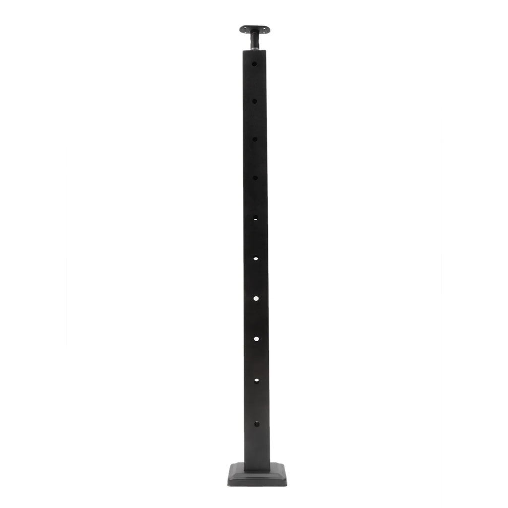 Stainless Two Square for 36''x2''x2'' Railing Sides Fence Concrete Post Level Pre-Drilled Cable Wood Railing Cable Steel Deck System Post Level