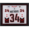 Auston 2022 Authentic Game Maple NHL Toronto White Matthews Deluxe Leafs Jersey Autographed Framed All-Star