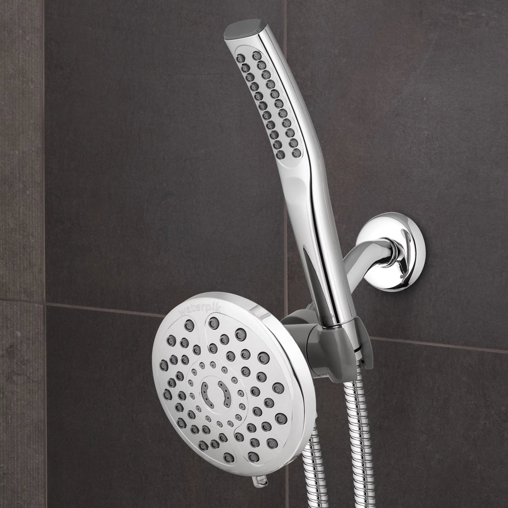 Spa Waterpik Chrome, Massage, XIB-633E-SBX-183ME PowerPulse Shower Combo PowerWand with