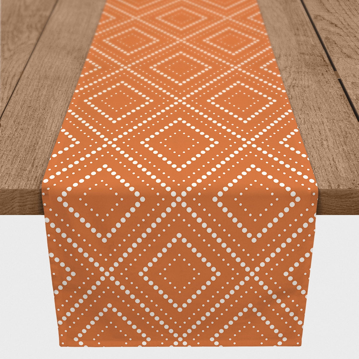 Creative 16x72 Products Runner Table Poly Orange Diamond Twill