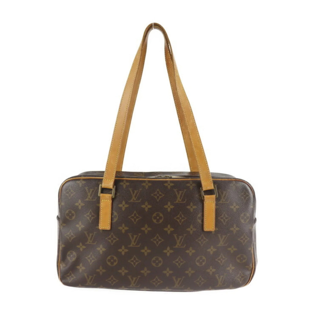 GM Canvas (Good) Shoulder Pre-Owned Monogram Cite Bag M51181 Leather Brown