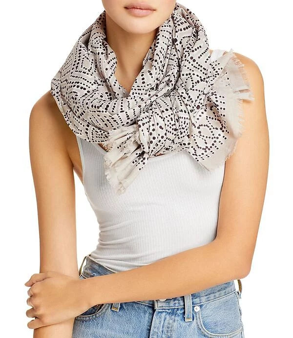 Beige Batik Wrap, Medallion Echo