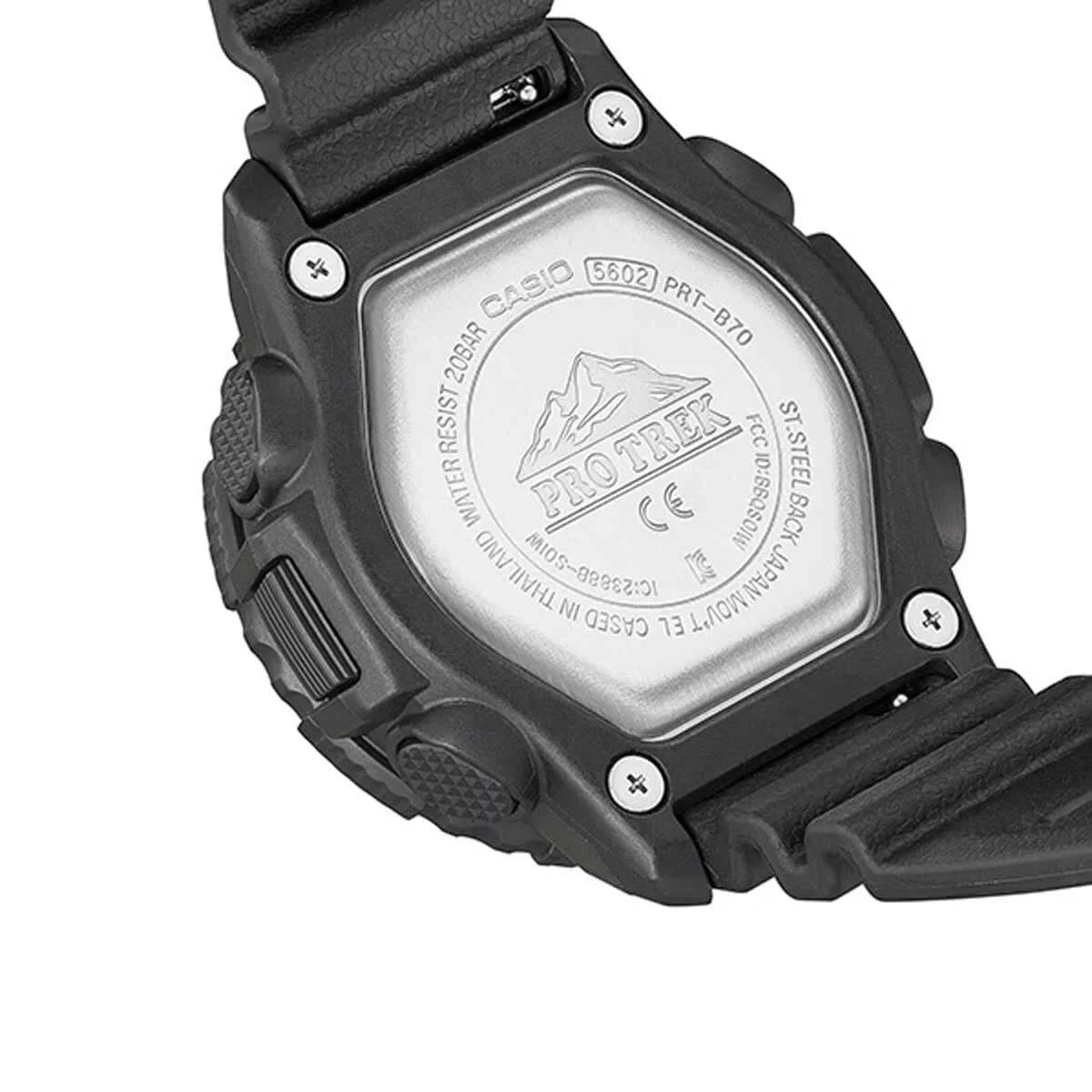 PRTB70-1 Casio Strap Trek Dial Men's Resin Ana-Digi Pro Watch