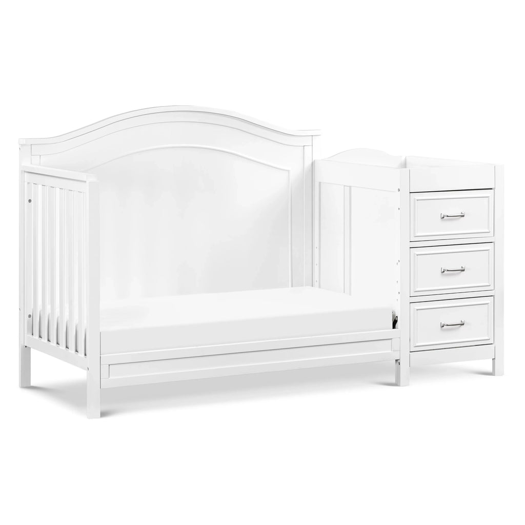 Combo Charlie White DaVinci and Crib in Changer Convertible 4-in-1