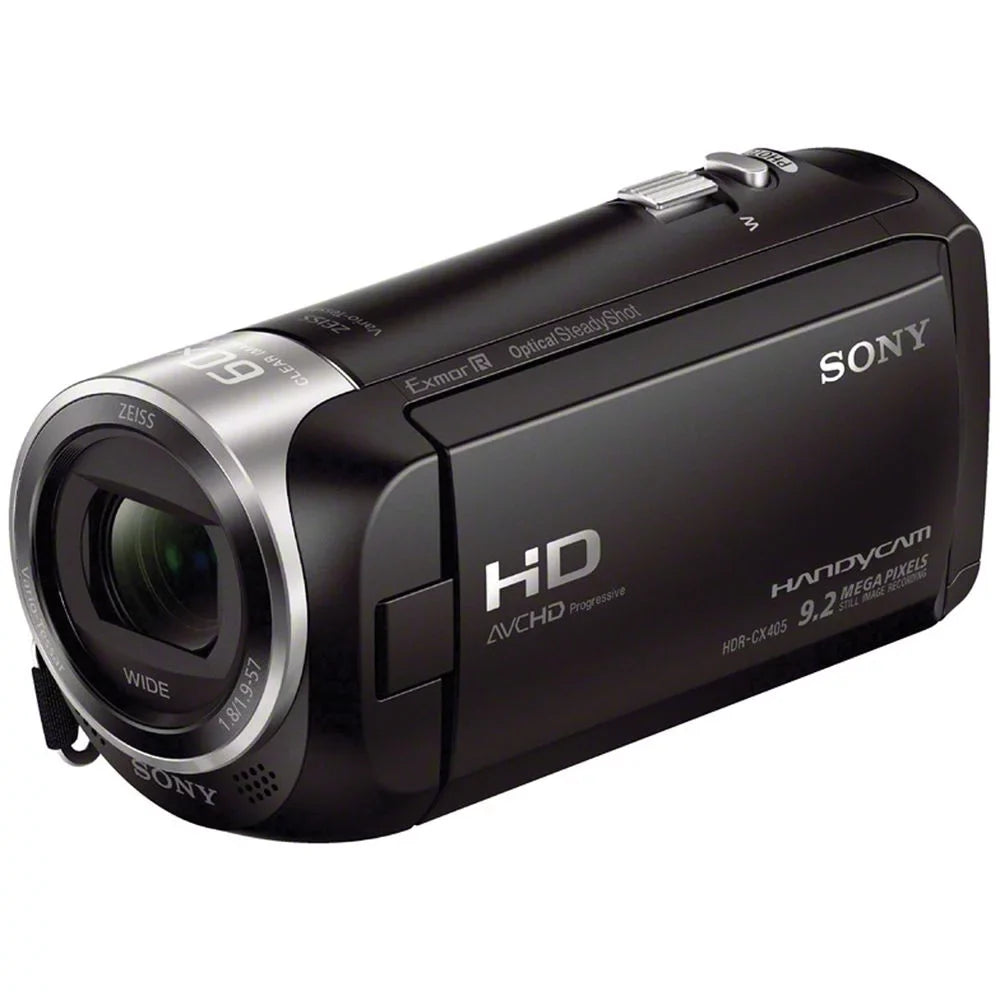Handycam 1 Battery Extra -64GB HDR-CX405 Kit Warranty +Tripod Yr HD + +