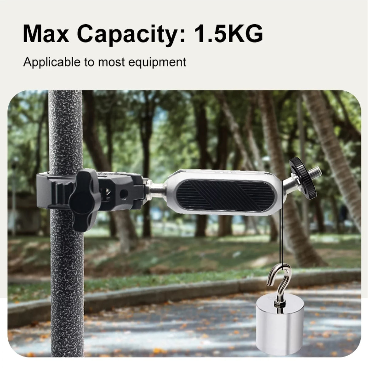 Adapter, Load Alloy - Clamp Adapter, Camera with Dual AKASO, Handlebar Ball DJI, Bicycle Insta360 1.5kg Mount 11/10/9/8/7, Aluminum Rotatable Capacity, Hero Head, Compatible