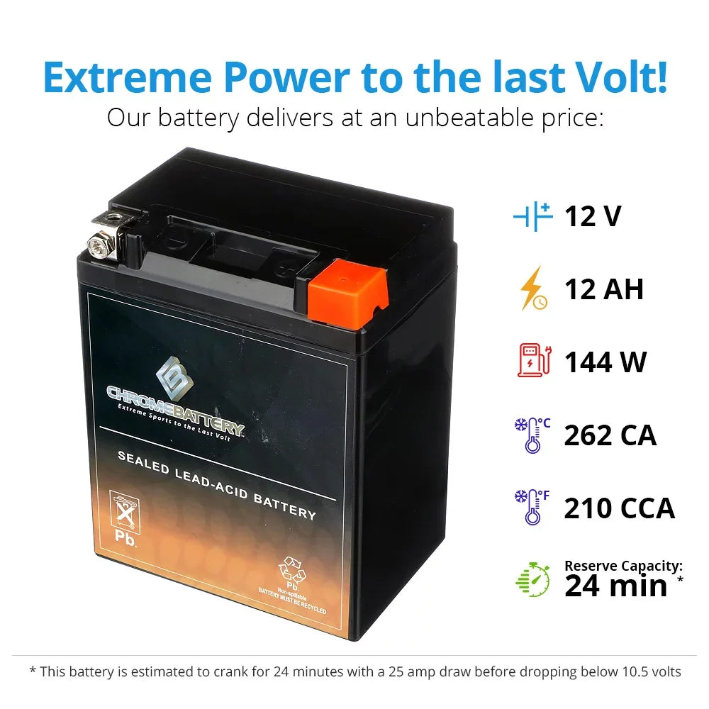 Ytx14Ahl-Bs Chrome Battery Gilera 1993 600Cc For Motorcycle Rc Battery 600C