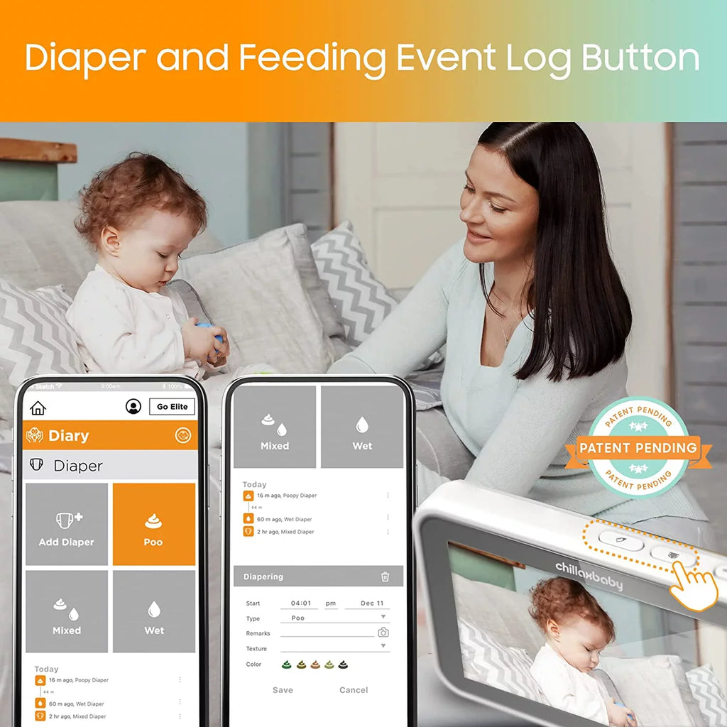 Vision Pro HogoR Giraffe 2-Way CHILLAX by HD Night Camera WiFi Baby Monitor Full Smart Audio