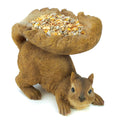 7" & exterior - Zingz Thingz Brown Woodland Bird - Squirrel Feeder