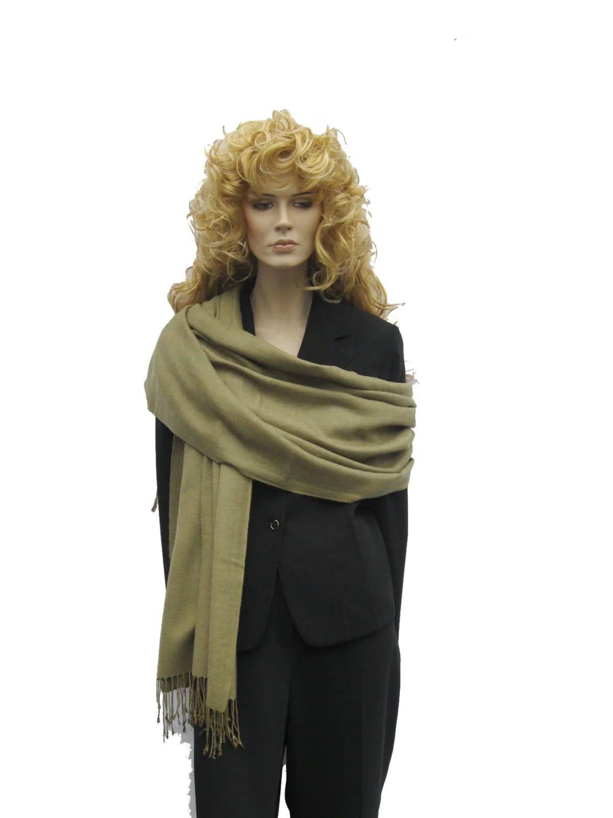 Green Shawl/Cashmere Regular (Olive Scarf/Wool/Silk Shawl/Shawls/Scarf/Scarves/Wrap/Stole/Muffler/Cape/Ruana/Blanket/Throw/Pashmina Shawl)