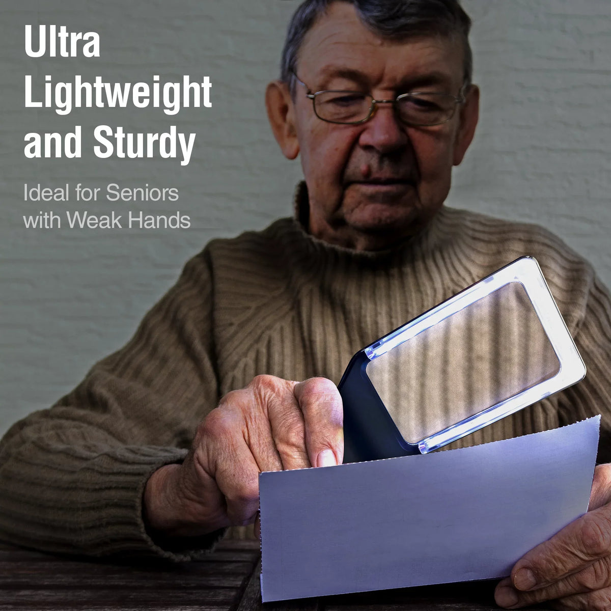 Fonts, Dimmable for & Large Vision with Fully Lit Viewing Low Small Degeneration [10 Glass LEDs]-Evenly 4X Macular Best Anti-Glare Area-The Magnifying Reading Lighted Seniors, Magnifier